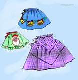 1960s Vintage Mail Order Sewing Pattern 1-449 Uncut Holiday Party Apron Fits All
