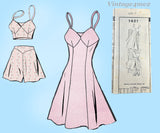 Mail Order 1621: 1940s Uncut Misses WWII Slip & Panties 34B Vintage Sewing Pattern