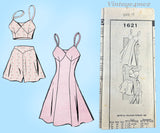 Mail Order 1621: 1940s Uncut Misses WWII Slip & Panties 34B Vintage Sewing Pattern