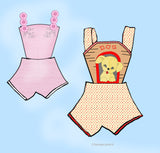 Mail Order 3049: 1950s Sweet Puppy in the Doghouse Sunsuit sz 1, 2,3 or 4 Uncut