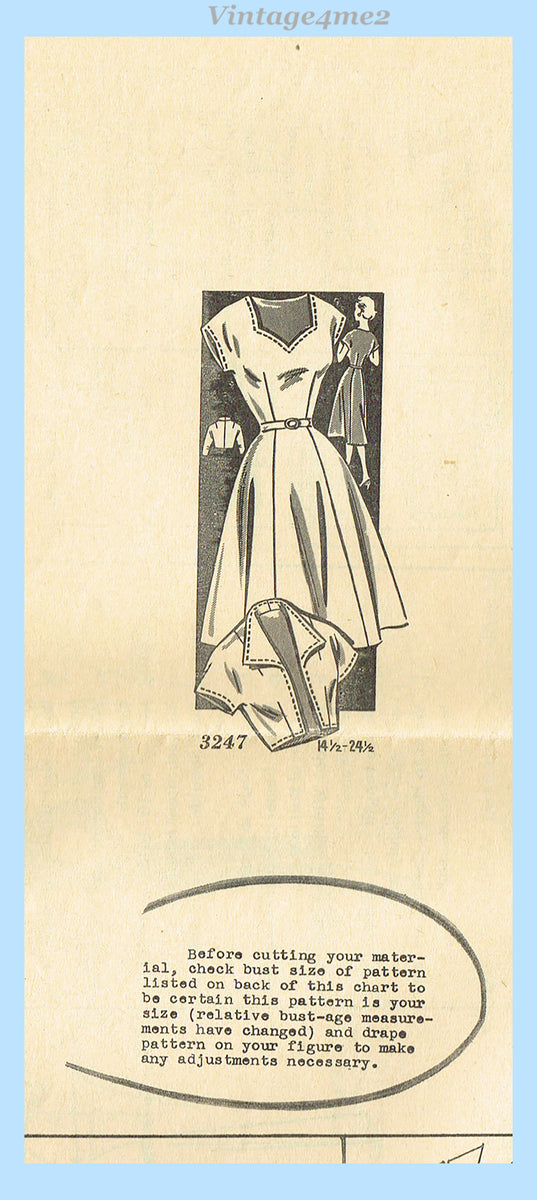 1950s Vintage Clotilde Sewing Pattern 3247 Uncut Misses Dress & Jacket