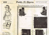 1950s Vintage Mail Order Pattern 8323 Darling Toddler Girls Sun Dress Sz 3