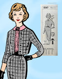 Mail Order 8347: 1960s Uncut Misses Slender Suit Sz 34 B Vintage Sewing Pattern