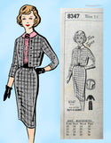 Mail Order 8347: 1960s Uncut Misses Slender Suit Sz 34 B Vintage Sewing Pattern