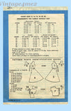 1950s Vintage Marian Martin Sewing Pattern 9058 Misses Sun Dress & Jacket Sz 34B