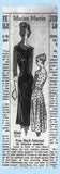 Marian Martin 9069: 1950s Chic Misses Cocktail Dress Sz 34 B Vintage Sewing Pattern