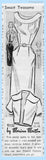 1950s Vintage Marian Martin Sewing Pattern 9110 Misses Slender Dress & Bolero