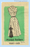 1950s Vintage Marian Martin Sewing Pattern 9280 Darling Misses Sun Dress Sz 37 B