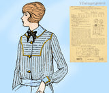 Mail Order 9973: 1910s Uncut Edwardian Blouse Waist 36 B Vintage Sewing Pattern