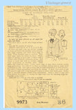 Mail Order 9973: 1910s Uncut Edwardian Blouse Waist 36 B Vintage Sewing Pattern