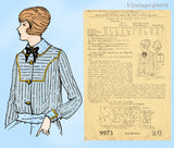 Mail Order 9973: 1910s Uncut Edwardian Blouse Waist 36 B Vintage Sewing Pattern