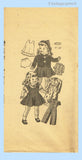 1940s Original Vintage Anne Adams Sewing Pattern 4531 Rare 18in Doll Clothes Set