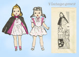 1940s Original Vintage Anne Adams Sewing Pattern 4555 16 Inch Doll Clothes Set
