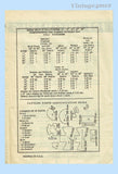 1950s Original Vintage Anne Adams Sewing Pattern 4593 14inch Doll Clothes Set