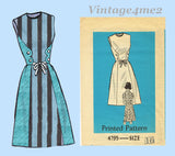 Anne Adams 4795: 1960s Misses Mod Wrap Dress Sz 36 B Vintage Sewing Pattern