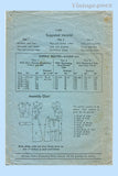 Advance 1149: 1930s Stunning Misses Sporty Dress Sz 38 B Vintage Sewing Pattern