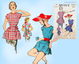 Advance 5998: 1950s Misses Cobbler Apron Sz MED Vintage Sewing Pattern