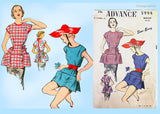 Advance 5998: 1950s Misses Cobbler Apron Sz MED Vintage Sewing Pattern