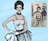Advance 9693: 1960s Chic Misses Cocktail Dress Sz 36 B Vintage Sewing Pattern