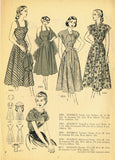 Digital Download Advance Fashion Flyer July 1948 Small 1940s Sewing Pattern Catalog