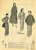 Digital Download Advance Fashion Flyer October 1949 Small 1940s Sewing Pattern Catalog