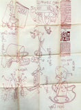 1950s VTG Aunt Martha's Embroidery Transfer 3410 Uncut Anthro Dish Tea Towels