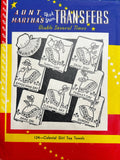 1950s VTG Aunt Martha's Embroidery Transfer 124 Uncut DOW Colonial Gal Towels