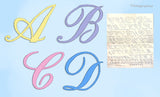 1930s Uncut Betty Burton Vintage Monogram Letters Embroidery Transfer 1883