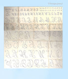 1930s Uncut Betty Burton Vintage Monogram Letters Embroidery Transfer 2010