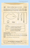 1940s Vintage Butterick Sewing Pattern 4686 Rare Easy Full Bib Apron One Size Fits All