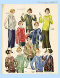 Butterick 4696: 1920s Misses Blouse w Split Sleeve 38B Vintage Sewing Pattern