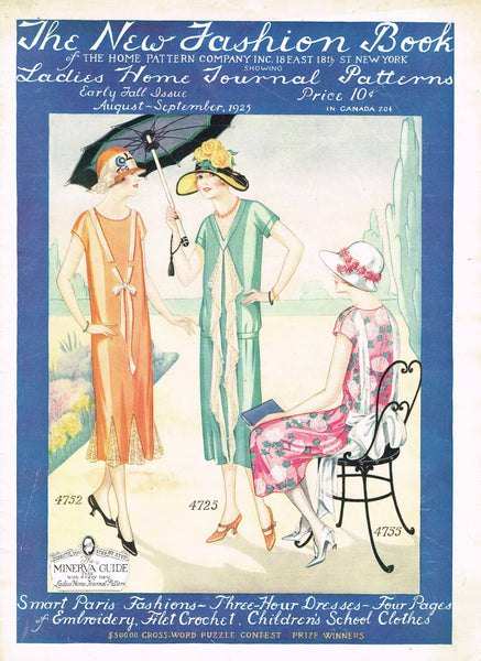 Instant Digital Download 1920s Ladies Home Journal New Fashion Book 1925 Pattern Catalog