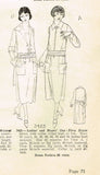 Ladies Home Journal 3423: 1920s Rare Uncut Dress Sz 34 B Vintage Sewing Pattern