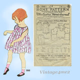 Ladies Home Journal 3565: 1920s Toddler Girls Dress Sz 4 Vintage Sewing Pattern