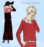 Ladies Home Journal 3763: 1920s Uncut Afternoon Dress 34 B Vintage Sewing Pattern