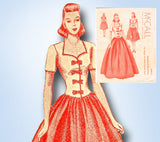 1940s Vintage McCall Sewing Pattern 6600-3 Uncut Peggy Fashion Doll Clothes