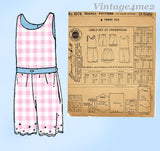 1910s Vintage McCall Pattern 8978 Uncut Toddler Girls Combination Undies Sz6