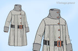 1920s Vintage McCall Sewing Pattern 9715 Uncut Little Girls Winter Coat Sz 8