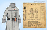1920s Vintage McCall Sewing Pattern 9715 Uncut Little Girls Winter Coat Sz 8