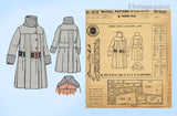 1920s Vintage McCall Sewing Pattern 9715 Uncut Little Girls Winter Coat Sz 8