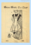 1950s Marian Martin Pattern 9423 Misses Farm Kitchen Apron Factory Folded Uncut