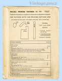 McCall 1251: 1940s Cute Misses Anthro Apron & Potholders Vintage Sewing Pattern