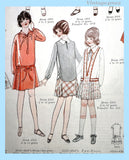 1920s Vintage McCall Sewing Pattern 5153 Sweet Toddler Girls Flapper Dress Sz 4