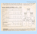 McCall's 6775: 1940s Cute Baby Girls Dress Size 2 Vintage Sewing Pattern