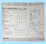 1940s Vintage McCall Sewing Pattern 7581 Misses New Look Sun Dress Sz 30 B