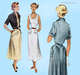 1940s Vintage McCall Sewing Pattern 7581 Misses New Look Sun Dress Sz 30 B