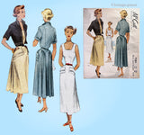 1940s Vintage McCall Sewing Pattern 7581 Misses New Look Sun Dress Sz 30 B