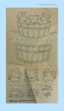 1940s Vintage McCall Sewing Pattern 832 Sweet Toddler's Applique Overalls Sz 3