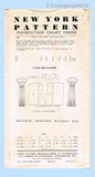 New York 734: 1950s Uncut Misses Designer Dress Sz 34 B Vintage Sewing Pattern