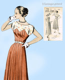 New York 734: 1950s Uncut Misses Designer Dress Sz 34 B Vintage Sewing Pattern